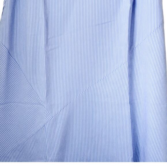 NWT Elizabeth & Clarke Sky Blue Stripe Asymmetrical Sleeveless Dress Size 18W - Picture 6 of 10